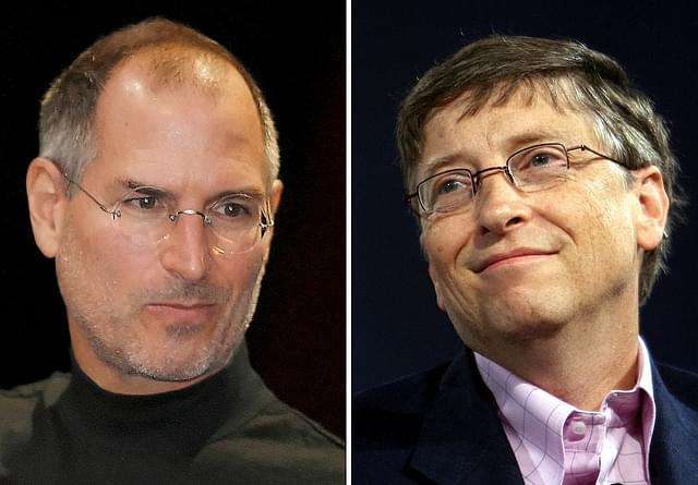 Steve Jobs and Bill Gates (TONY AVELAR/AFP/Getty Images)&nbsp;