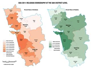 Religious demography of Goa at the sub-district level