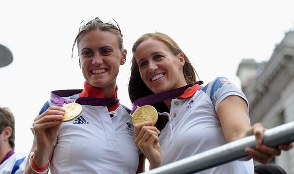 British
Olympic gold medal winning rowers Helen Glover and Heather Stanning. Photo credit:
Christopher Lee/GettyImages