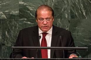 Nawaz Sharif at the UN in 2015 (Andrew Burton/Getty Images) 