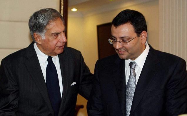 Ratan Tata and Cyrus Mistry. Photo credit: PTI