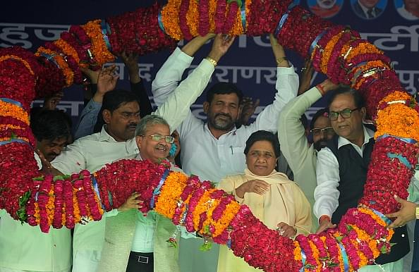 Mayawati addressing a rally (SANJAY KANOJIA/AFP/Getty Images)