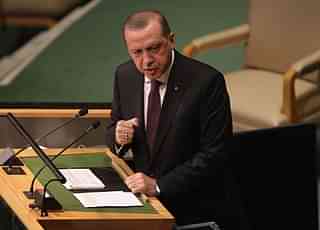 Erdogan addresses the United Nations General Assembly.
Photo: John Moore/GettyImages