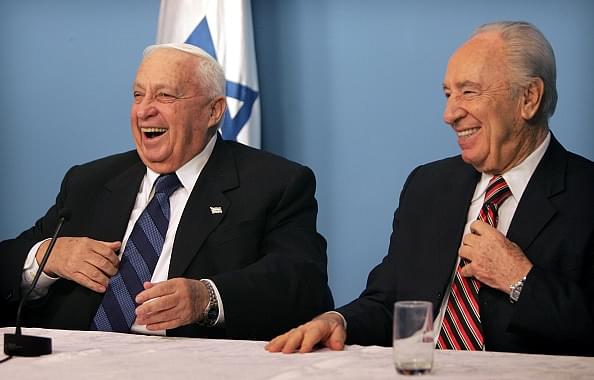 
Ariel Sharon and Shimon Peres

