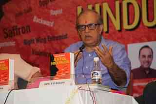 Rajiv Malhotra speaking at the book launch event. Photo credit: Manish Pant