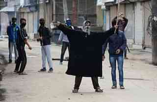 A protest in Kashmir (SAJJAD HUSSAIN/AFP/Getty Images))&nbsp;