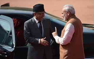 Prime Minister Narendra Modi with Pushpa Kamal Dahal 'Prachanda' (Getty Images)