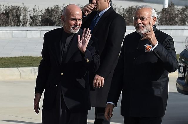 Modi and Ghani. Photo credit: GettyImages&nbsp;