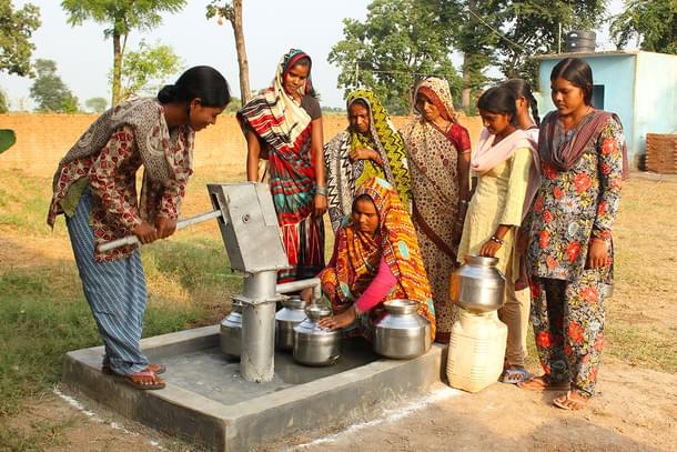 Women in a village in Maharashtra. 