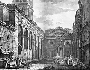 The ruins of Emperor Diocletian’s palace at Split,1764.
Photo credit: Wikimedia Commons