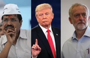 Kejriwal, Trump and Corbyn 