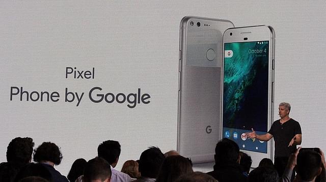 Google hardware team
head Rick Osterloh introduces the new Pixel smartphone at a press event in San
Francisco, California. Photo credit: GLENN CHAPMAN/AFP/GettyImages