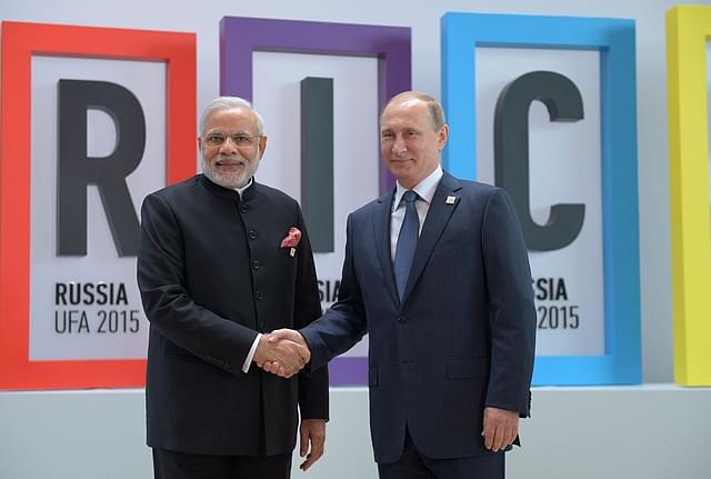 

Prime Minister Narendra Modi with Russian President Vladimir Putin. (GettyImages)
