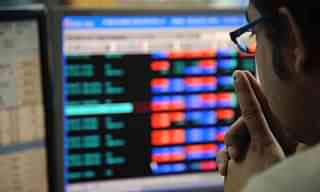 An investor monitoring the Indian stock market (INDRANIL MUKHERJEE/AFP/Getty Images)&nbsp;