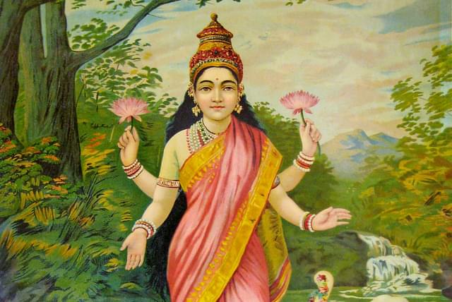 Lakshmi by Raja Ravi Varma (Wikimedia Commons)&nbsp;