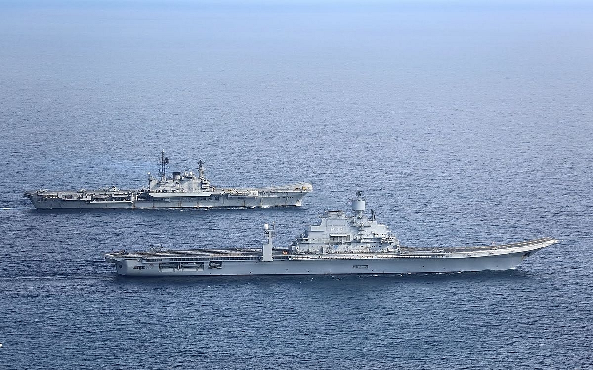Indian Navy’s aircraft carriers INS Viraat and Vikramaditya (Indian Navy)