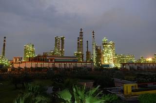 An Essar Oil refinery at Vadinar village, near Jamnagar. Photo
credit: SAM PANTHAKY/AFP/Getty Images