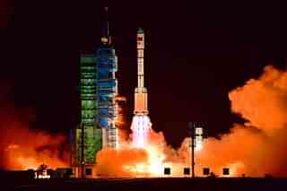 
China’s Tiangong 2 space lab is launched on a Long March-2F rocket. 


(Photo credit- AFP/Getty Images)

