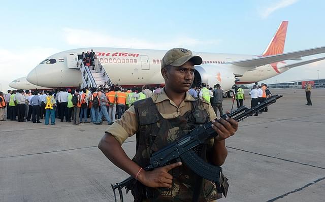 

Airport security has been stepped up in Jammu and Kashmir and other states. Photo credit: RAVEENDRAN/AFP/GettyImages