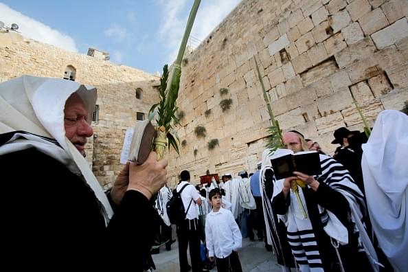 The Wailing Wall in Jerusalem. 