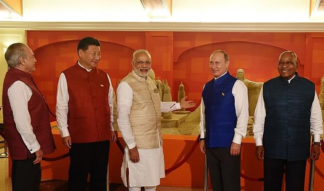 Prime Minister
Narendra Modi with the other BRICS leaders. Photo credit: PRAKASH SINGH/AFP/GettyImages