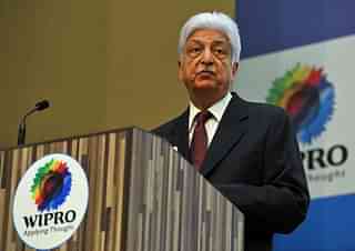 Wipro chairman Azim Premji announces the company’s financial results at Wipro’s facility in Bangalore. Photo credit: Manjunath Kiran/AFP/GettyImages