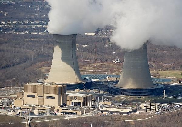 An aerial view of the Limerick Generating Station, a nuclear power plant in Pennsylvania (STAN HONDA/AFP/Getty Images)