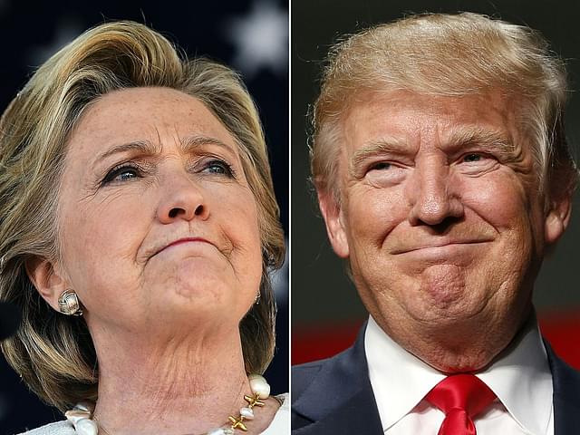 US Democratic presidential nominee Hillary Clinton and US Republican presidential nominee Donald Trump (JEWEL SAMAD, JEFF KOWALSKY/AFP/Getty Images)