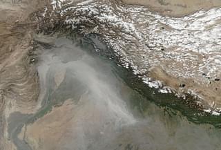 NASA’s Earth Observatory showing the dense smoke spread out over North India on 1 November 2016