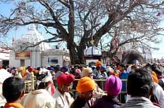 















Sikhs offer pranams
at Naina Devi Temple during Hola Mohalla Festival in 2014