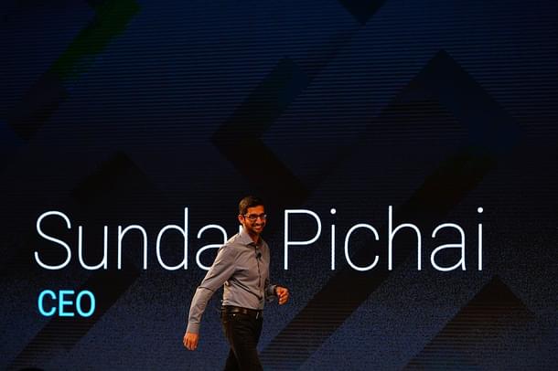 Chief executive officer of Google Inc, Sundar Pichai (CHANDAN KHANNA/AFP/Getty Images)