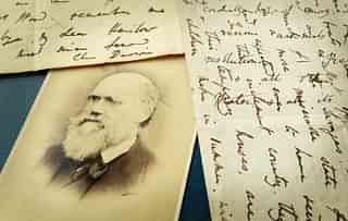 Original letters from Charles Darwin are
displayed at the Herbaruim library at the Royal Botanic Gardens, Kew in London.
Photo credit: Peter Macdiarmid/GettyImages 