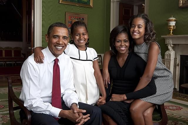 
US President Barack Obama and First Lady 
Michelle Obama with their daughters. Photo credit: Annie Leibovitz/White House via GettyImages

