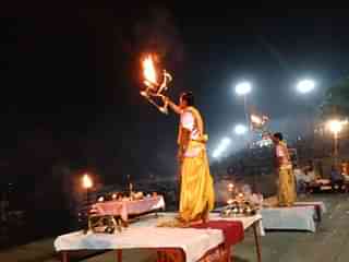 The Ganga Aarti at Varanasi&nbsp;