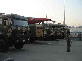 Truck-mounted missiles on display at the IDEAS 2008 defence exhibition in Karachi, Pakistan (Wikimedia Commons)