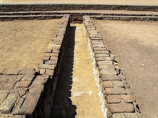 A drain at a Harappan site in Lothal, Gujarat.