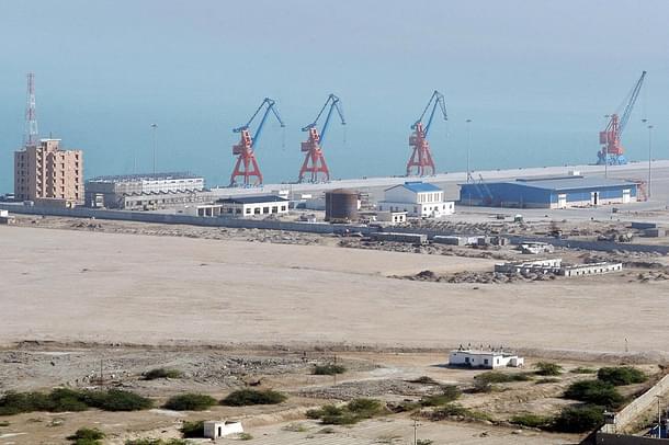 This picture taken on 6 February 2007, shows a
view of the Beijing-funded ‘megaport’ of Gwadar in southwestern
Pakistan. Photo Credit: STRDEL/AFP/GettyImages