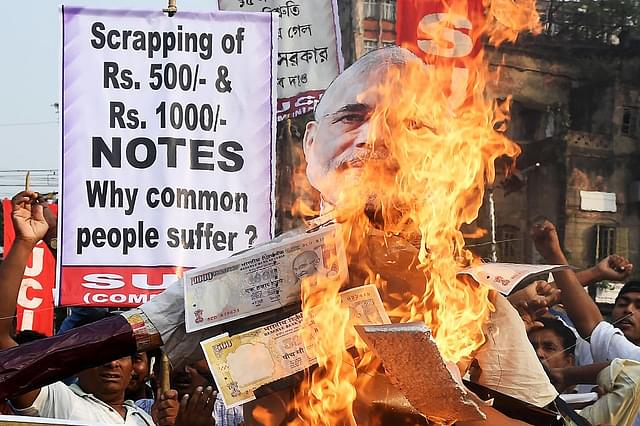 Protest against demonetisation (DIBYANGSHU SARKAR/AFP/Getty Images)&nbsp;