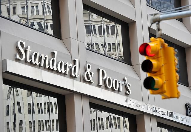 
(FILES) - Photo shows Standard &amp; Poor’s headquarters in the 
financial district of New York on August 6, 2011.         (Photo Credit: STAN HONDA/AFP/GettyImages)

