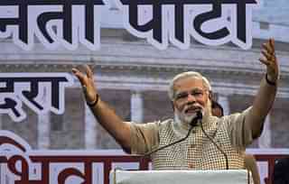 Prime Minister Narendra Modi speaks at a rally. (GettyImages)