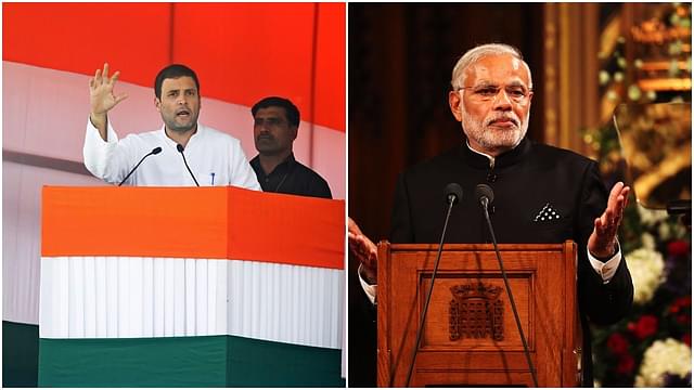 Congress Party vice-president Rahul Gandhi (SAJJAD HUSSAIN/AFP/Getty Images)/Prime Minister Narendra Modi (Dan Kitwood/Getty Images)