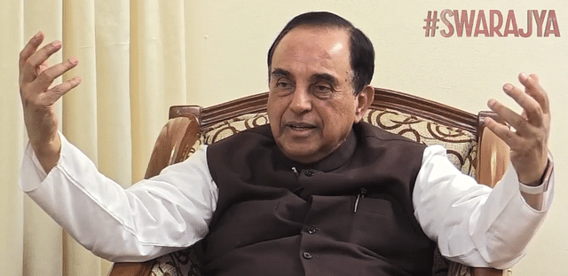 Dr Subramanian Swamy in an exclusive interview with Swarajya