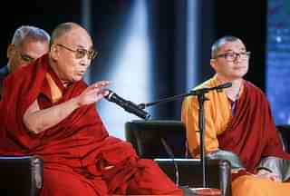 The Dalai Lama speaks at a Buddhism and Science conference in Ulan Bator, the capital of Mongolia. (BYAMBASUREN BYAMBA-OCHIR/AFP/Getty Images)