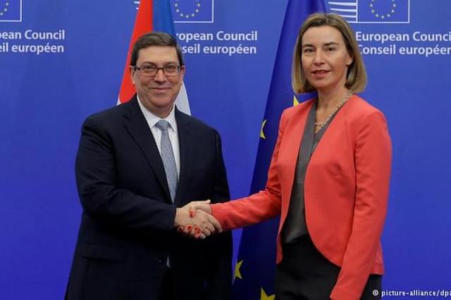 EU High Representative for Foreign Affairs Federica Mogherini (R) and Cuban Foreign Minister Bruno Rodriguez Parrilla (EEAS)