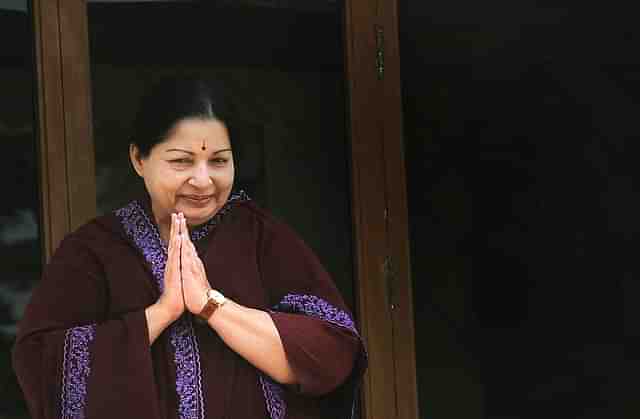 All India Anna Dravida Munnetra Kazhagam (AIADMK) leader J Jayalalithaa. Photo credit: DIBYANGSHU SARKAR/AFP/Getty Images