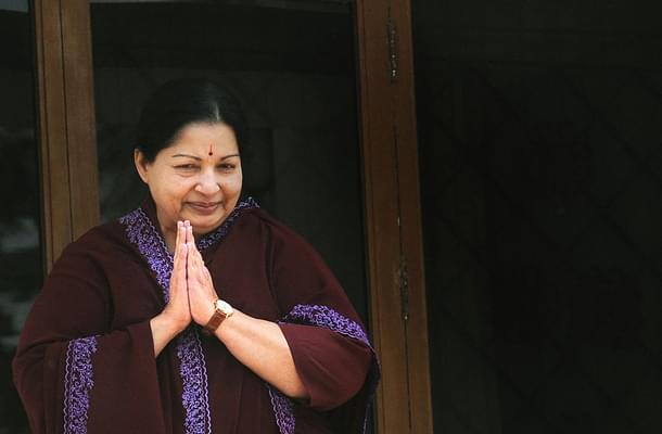 Former Tamil Nadu chief minister J Jayalalithaa. Photo credit: DIBYANGSHU SARKAR/AFP/Getty Images