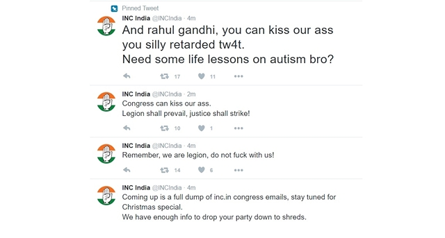 Breaking: Congress Official Twitter Handle Hacked! Hacker Promises To ...