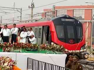 Lucknow Metro. Picture credit: ANI