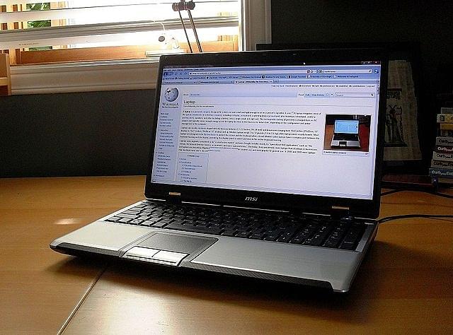A modern laptop computer. Photo credit: Kristoferb/Wikimedia Commons
