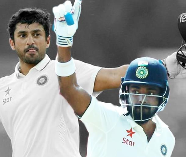 Karun Nair and KL Rahul 